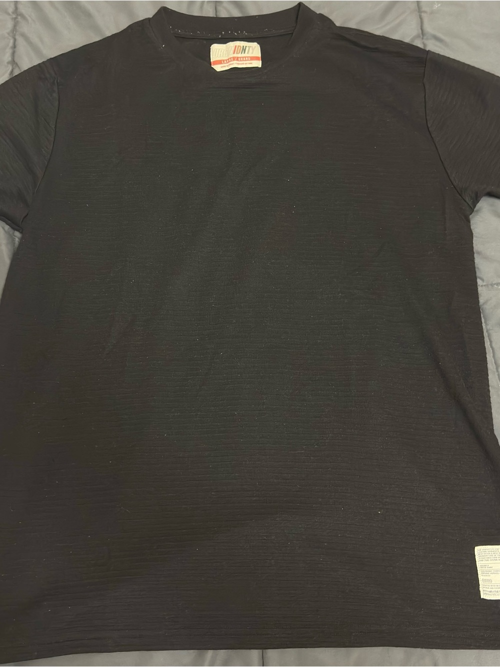 Urban Planet Black Short Sleeve Crewneck Tee - Minimalist Men's Shirt